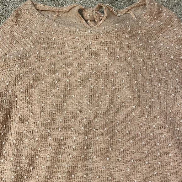 Pink Swiss Dot Sweater - Picture 7 of 11